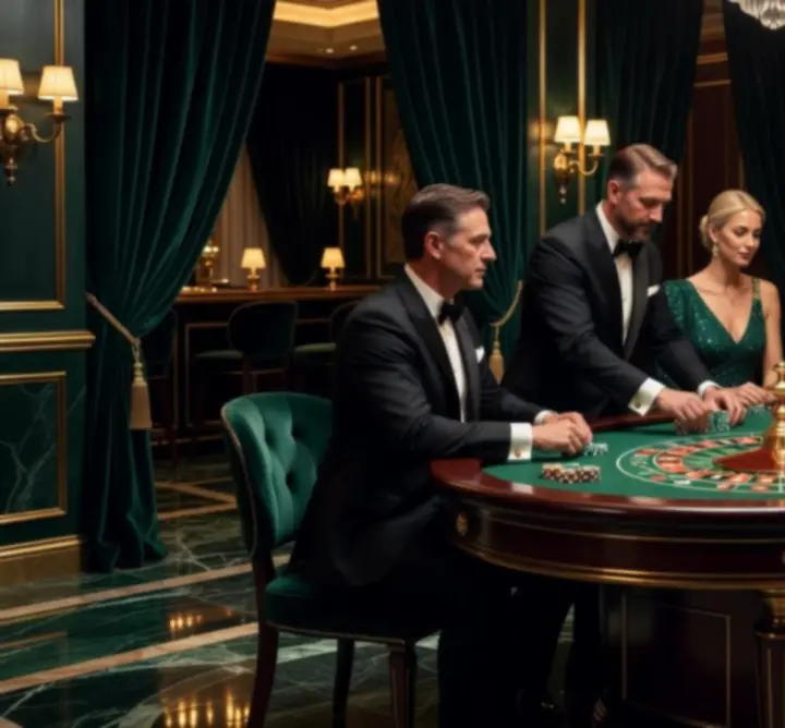 Diskretna casino večer u intimnom hotelskom salonu